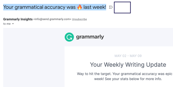 grammarly email subject line