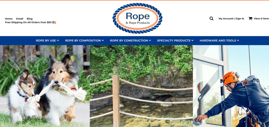 Rope & Rope Products website