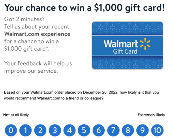incentivize post purchase survey