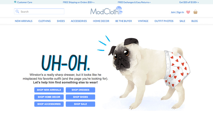 modcloth 404