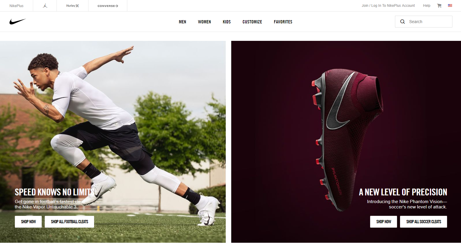 nike-home-page-scroll