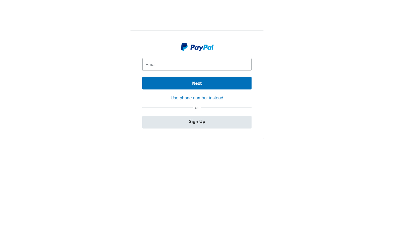 paypal-login-page