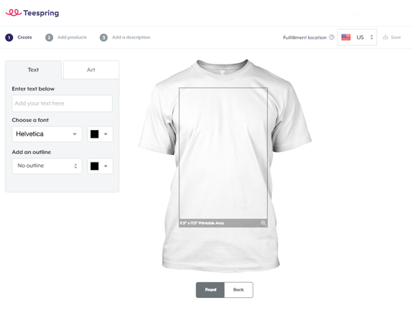 Sell Custom T-shirts Online