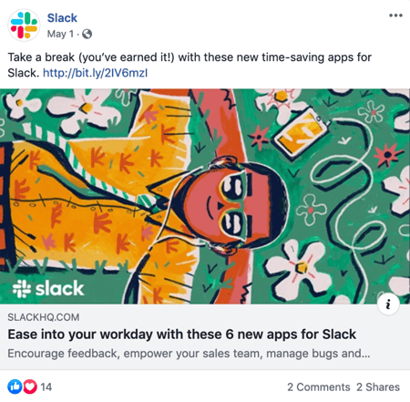 slack facebook ad