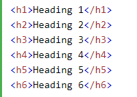 w3schools heading tags