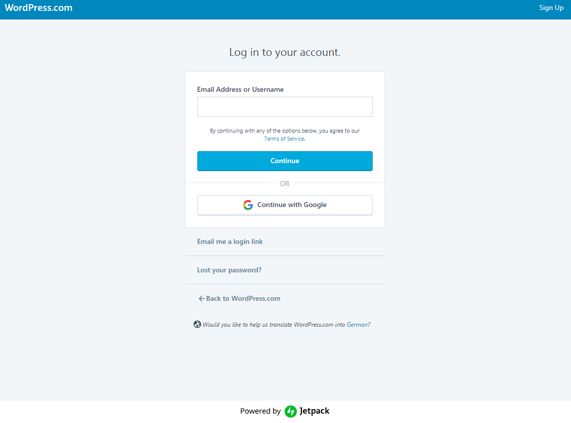 wordpress-login-page